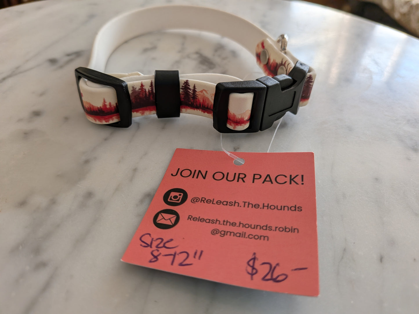 Pre-made Printed Biothane® 5/8th Collar - Elbows up!