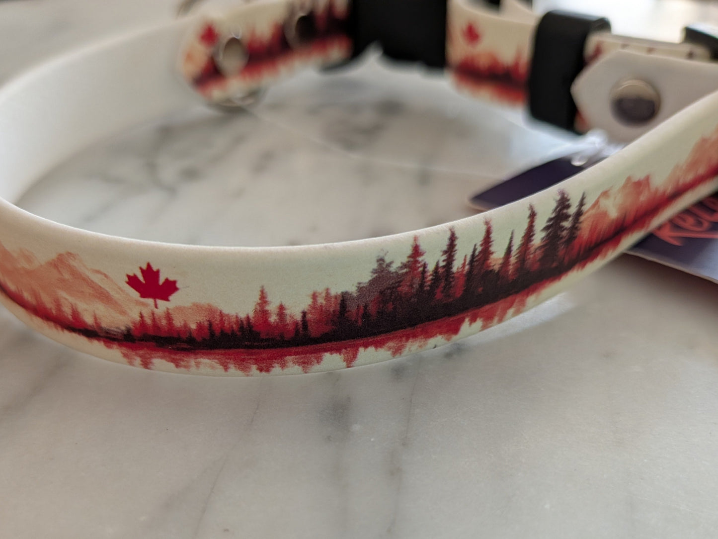 Pre-made Printed Biothane® 5/8th Collar - Elbows up!
